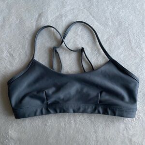 Women's ALO YOGA Gray Sports Bra